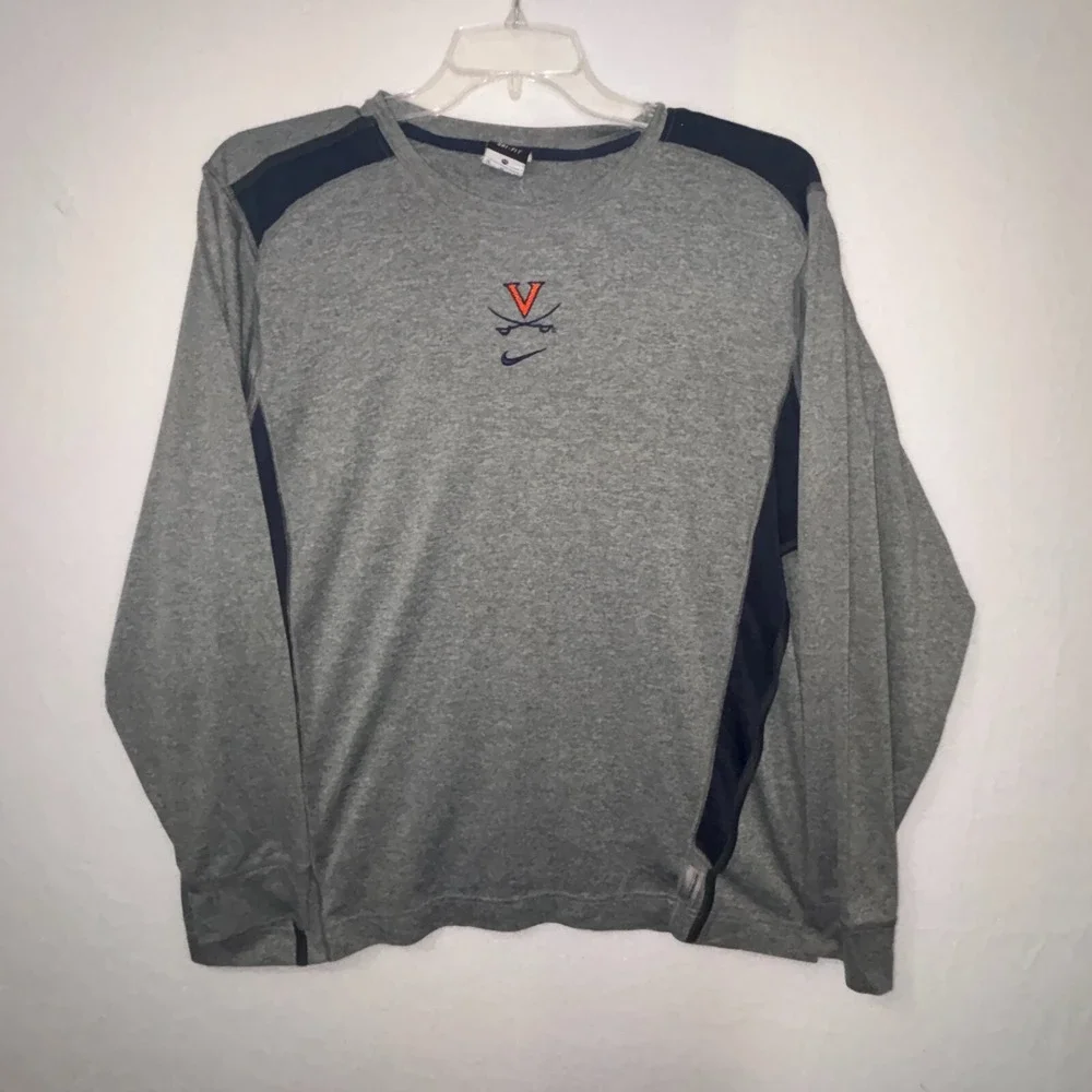 Nike University of Virginia UVA Dri Fit Long Sleeve Athletic shirt men's 2XL‎